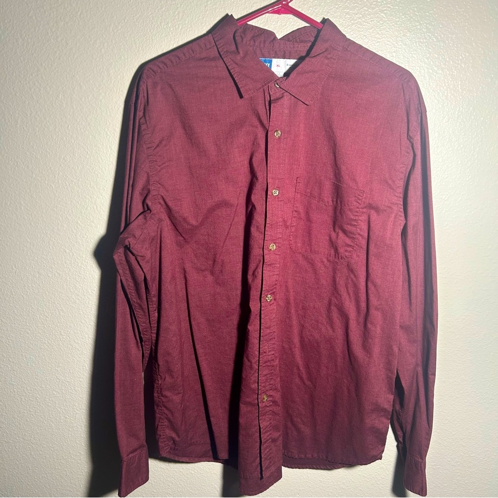 Red Old Navy Button Down